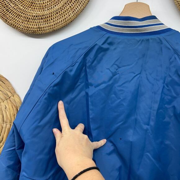 Vintage 80s 90s Chalk Line Blue Indianapolis Colts Football Varsity Jacket XL - Picture 10 of 11